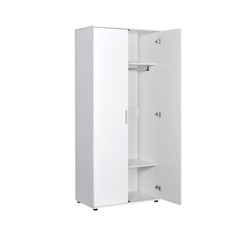 Casa si Gradina - Mobilier - Dulapuri si sifoniere - Sifoniere - Sifonier, Hanah Home, pal melaminat, alb, 80x47x187 cm - Infinity.ro