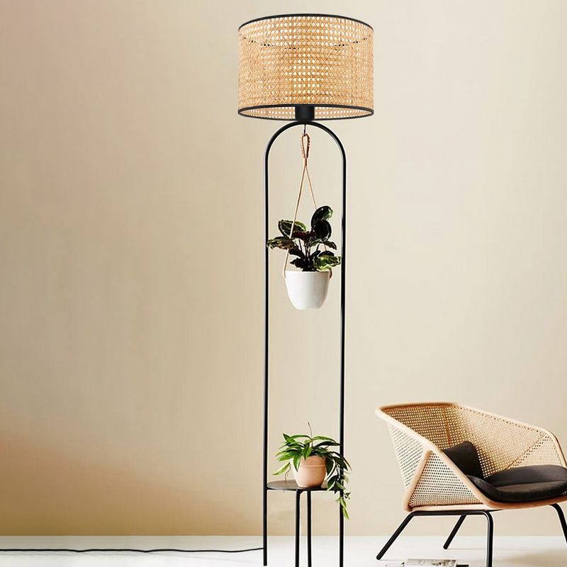 Casa si Gradina - Corpuri si surse de iluminat - Veioze si lampi - Lampadare - Lampadar, Opviq, ratan, 145 cm - Infinity.ro