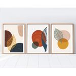 Casa si Gradina - Decoratiuni - Tablouri - Tablou decorativ inramat, Wallxpert, mdf, multicolor, 50x70 cm, 3 piese, 693BSE1518 - Infinity.ro