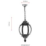 Casa si Gradina - Corpuri si surse de iluminat - Iluminat exterior - Lanterne - Candelabru de exterior, Opviq, abs, maro, 55x26 cm - Infinity.ro
