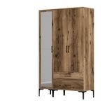 Casa si Gradina - Mobilier - Dulapuri si sifoniere - Sifoniere - Sifonier, Hanah Home, pal melaminat, nuc, 120x47.5x201.4 cm, 845HCT5457 - Infinity.ro