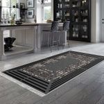 Casa si Gradina - Textile si covoare - Covoare - Covoare casa - Covor, Conceptum Hypnose, antracit, 100x150 cm, 100% poliester, antiderapant, lavabil la masina, 955ANR3580 - Infinity.ro