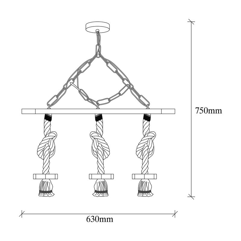 Casa si Gradina - Corpuri si surse de iluminat - Lustre si pendule - Candelabru, Opviq, lemn, negru si natur, 63x11x75 cm - Infinity.ro