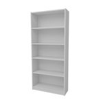 Casa si Gradina - Mobilier - Biblioteci si rafturi - Biblioteci - Biblioteca, Hanah Home, pal melaminat, alb, 80x28x180 cm - Infinity.ro