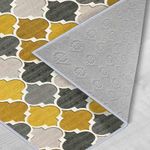 Casa si Gradina - Textile si covoare - Covoare - Covorase intrare - Covoras de intrare, Conceptum Hypnose, gri, mustar, gri inchis, 100x150 cm, 100% poliester, antiderapant - Infinity.ro