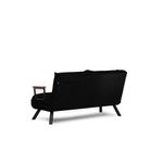Casa si Gradina - Mobilier - Canapele si coltare - Canapele - Canapea extensibila, Hanah Home, metal si poliester, negru, 175x133 cm - Infinity.ro