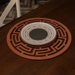 Casa si Gradina - Textile si covoare - Textile bucatarie - Fete de masa - Set covorase de masa, Hermia, lemn, roz, 36x36 cm, 6 bucati - Infinity.ro