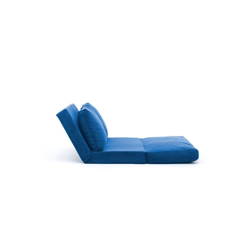 Casa si Gradina - Mobilier - Canapele si coltare - Canapele - Canapea extensibila, Hanah Home, metal, textil poliester, albastru, 185x120 cm - Infinity.ro