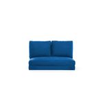 Casa si Gradina - Mobilier - Canapele si coltare - Canapele - Canapea extensibila, Hanah Home, metal, textil poliester, albastru, 185x120 cm - Infinity.ro