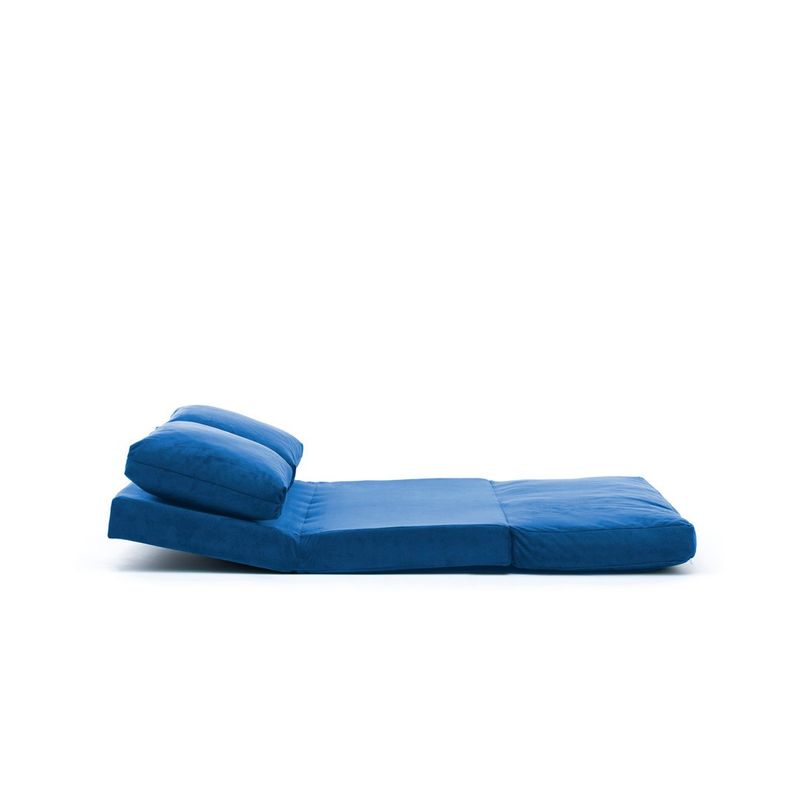 Casa si Gradina - Mobilier - Canapele si coltare - Canapele - Canapea extensibila, Hanah Home, metal, textil poliester, albastru, 185x120 cm - Infinity.ro