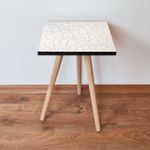 Casa si Gradina - Mobilier - Mese si birouri - Mese living - Masuta laterala, Hanah Home, mdf, alb gri, 35x35x42 cm, 481LNA1820 - Infinity.ro