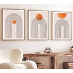 Casa si Gradina - Decoratiuni - Tablouri - Tablou decorativ cu rama, Wallxpert, mdf, multicolor, 70x50 cm, set 3 piese, 693BSE1250 - Infinity.ro