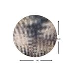 Casa si Gradina - Textile si covoare - Covoare - Covoare casa - Covor rotund, Conceptum Hypnose, multicolor, 140 cm, 100% poliester, antiderapant, lavabil la masina, 882CHL1307 - Infinity.ro