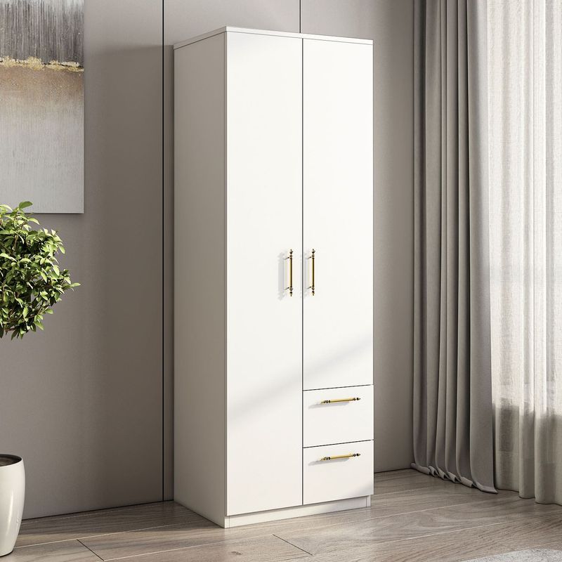 Casa si Gradina - Mobilier - Dulapuri si sifoniere - Sifoniere - Sifonier, Hanah Home, pal melaminat, alb, 60x45x171.8 cm, 382NRC1162 - Infinity.ro