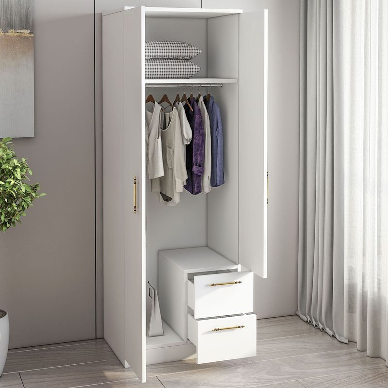 Casa si Gradina - Mobilier - Dulapuri si sifoniere - Sifoniere - Sifonier, Hanah Home, pal melaminat, alb, 60x45x171.8 cm, 382NRC1162 - Infinity.ro