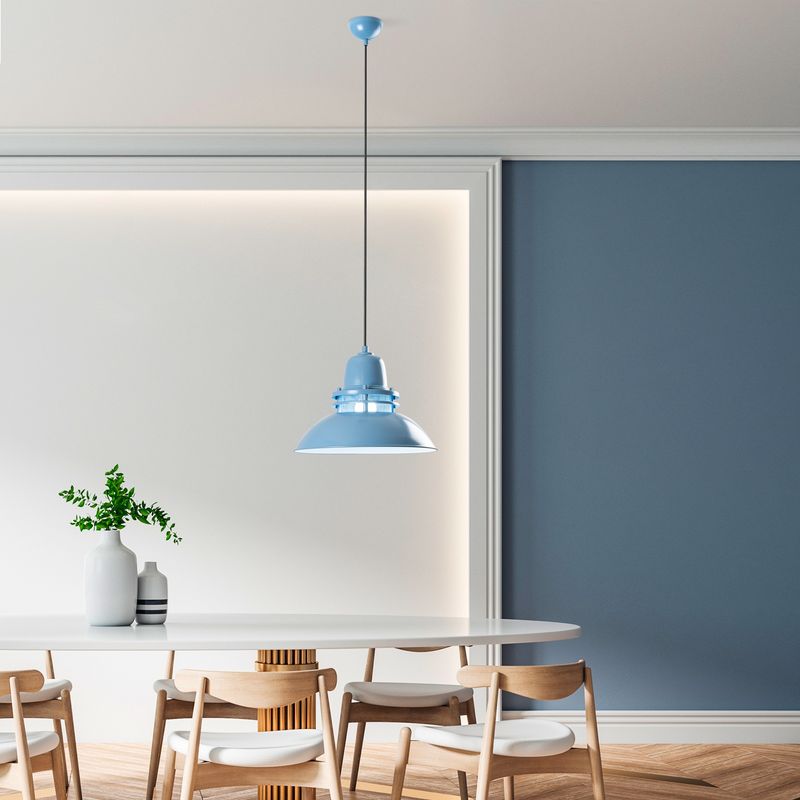 Casa si Gradina - Corpuri si surse de iluminat - Lustre si pendule - Candelabru, Opviq, metal, albastru deschis, reglabil, 32-121 cm - Infinity.ro