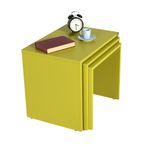 Casa si Gradina - Mobilier - Mese si birouri - Masute de cafea - Masa de cuib, Hanah Home, panou de particule melaminat, verde, 55x40x47 cm - Infinity.ro