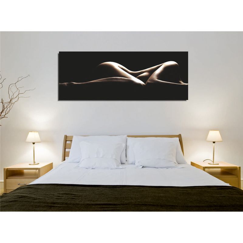 Casa si Gradina - Decoratiuni - Tablouri - Tablou decorativ, Wallxpert, panza, multicolor, 30x80 cm, rama lemn, 265VGA1442 - Infinity.ro