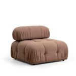 Casa si Gradina - Mobilier - Scaune si fotolii - Fotolii - Fotoliu, Hanah Home, poliester, maro, 95x95x75 cm - Infinity.ro