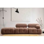 Casa si Gradina - Mobilier - Scaune si fotolii - Fotolii - Fotoliu, Hanah Home, poliester, maro, 95x95x75 cm - Infinity.ro