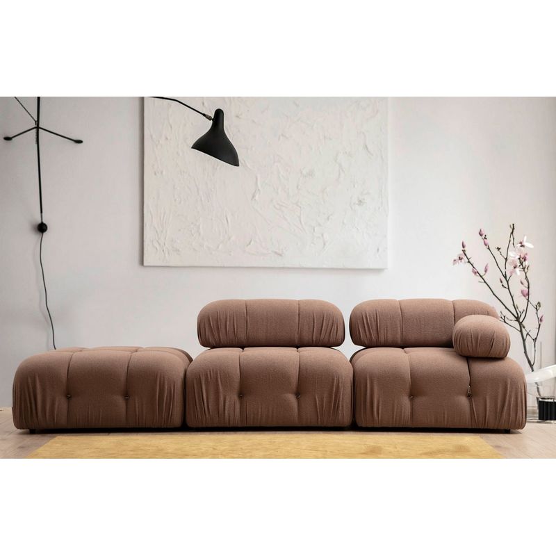 Casa si Gradina - Mobilier - Scaune si fotolii - Fotolii - Fotoliu, Hanah Home, poliester, maro, 95x95x75 cm - Infinity.ro