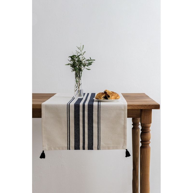 Casa si Gradina - Textile si covoare - Textile bucatarie - Fete de masa - Fata de masa, Hermia, albastru marin, 50x150 cm, bumbac si poliester - Infinity.ro
