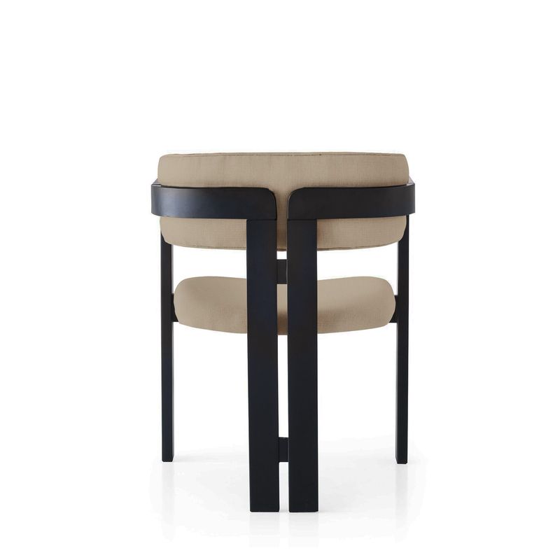 Casa si Gradina - Mobilier - Scaune si fotolii - Fotolii - Fotoliu, Hanah Home, lemn, negru si mink, 58x49x76 cm - Infinity.ro