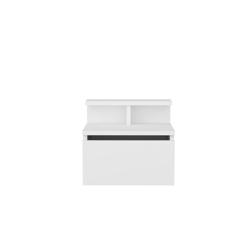 Casa si Gradina - Mobilier - Comode si corpuri - Noptiere - Noptiera, Hanah Home, panou de particule acoperit cu melamina, alb, 39.8x31.9x35 cm - Infinity.ro