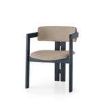 Casa si Gradina - Mobilier - Scaune si fotolii - Fotolii - Fotoliu, Hanah Home, lemn, negru si mink, 58x49x76 cm - Infinity.ro