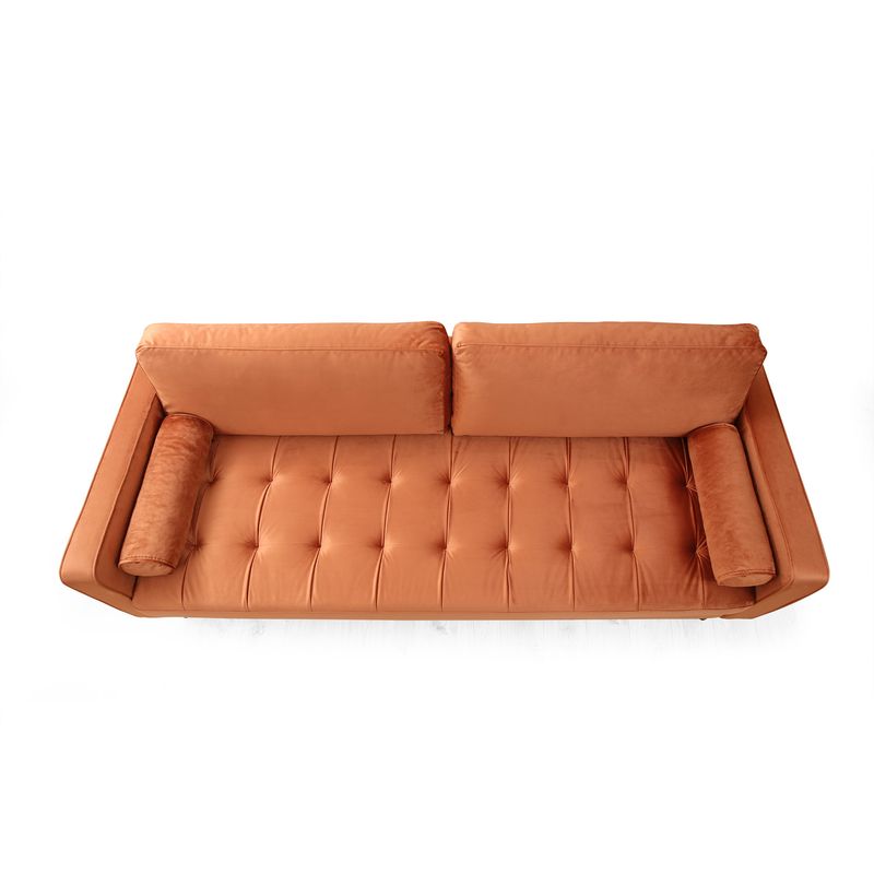 Casa si Gradina - Mobilier - Canapele si coltare - Canapele - Canapea 3 locuri, Atelier Del Sofa, 100% poliester, portocaliu, 215x90x70 cm - Infinity.ro