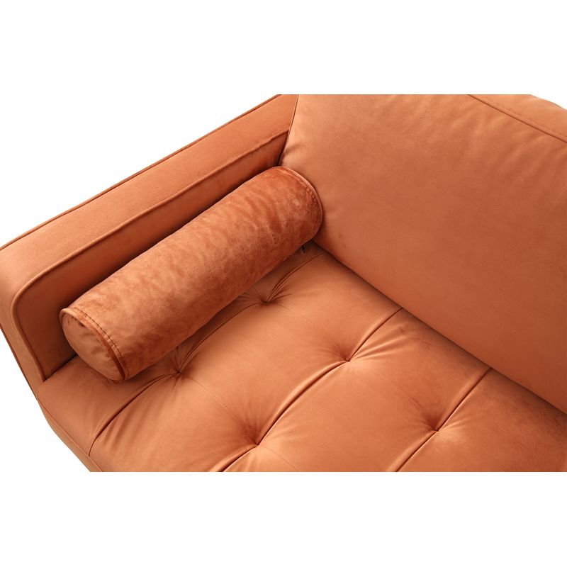 Casa si Gradina - Mobilier - Canapele si coltare - Canapele - Canapea 3 locuri, Atelier Del Sofa, 100% poliester, portocaliu, 215x90x70 cm - Infinity.ro