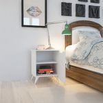 Casa si Gradina - Mobilier - Comode si corpuri - Noptiere - Noptiera, Hanah Home, pal melaminat, alb, 49x39x60 cm - Infinity.ro