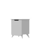 Casa si Gradina - Mobilier - Comode si corpuri - Noptiere - Noptiera, Hanah Home, pal melaminat, alb, 49x39x60 cm - Infinity.ro