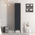 Casa si Gradina - Mobilier - Dulapuri si sifoniere - Sifoniere - Sifonier, Hanah Home, pal melaminat, nuc si antracit, 40x47.5x201.4 cm, 845HCT5409 - Infinity.ro