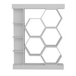 Casa si Gradina - Mobilier - Biblioteci si rafturi - Biblioteci - Biblioteca, Hanah Home, pal melaminat, alb, 140x29.6x177.4 cm - Infinity.ro