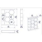 Casa si Gradina - Mobilier - Biblioteci si rafturi - Biblioteci - Biblioteca, Hanah Home, pal melaminat, alb, 140x29.6x177.4 cm - Infinity.ro
