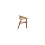 Casa si Gradina - Mobilier - Scaune si fotolii - Scaune - Scaun, Hanah Home, lemn de fag, tesatura teddy, natural, 54x49x79 cm - Infinity.ro