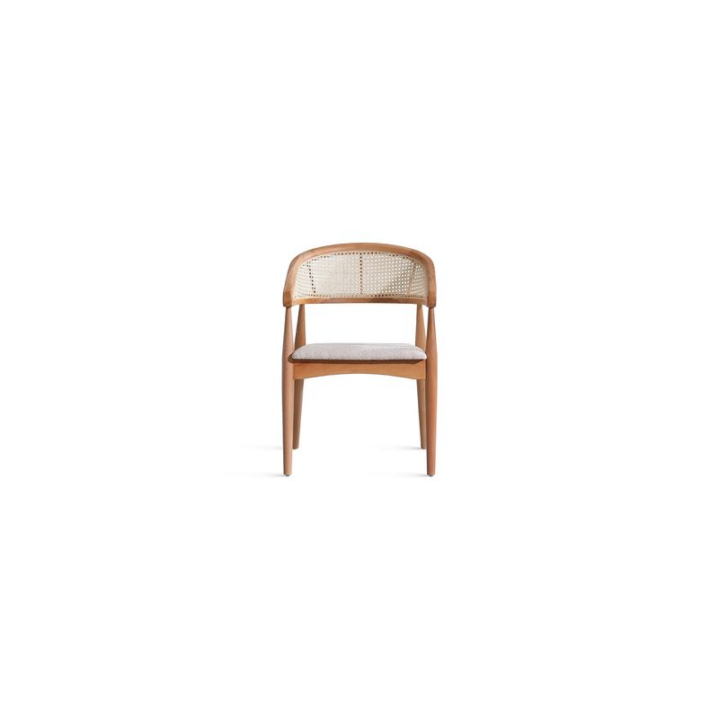Casa si Gradina - Mobilier - Scaune si fotolii - Scaune - Scaun, Hanah Home, lemn de fag, tesatura teddy, natural, 54x49x79 cm - Infinity.ro