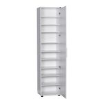Casa si Gradina - Mobilier - Dulapuri si sifoniere - Dulapuri pantofi - Dulap pantofi, Hanah Home, pal melaminat, alb, 45x36x187 cm, usa cu oglinda - Infinity.ro