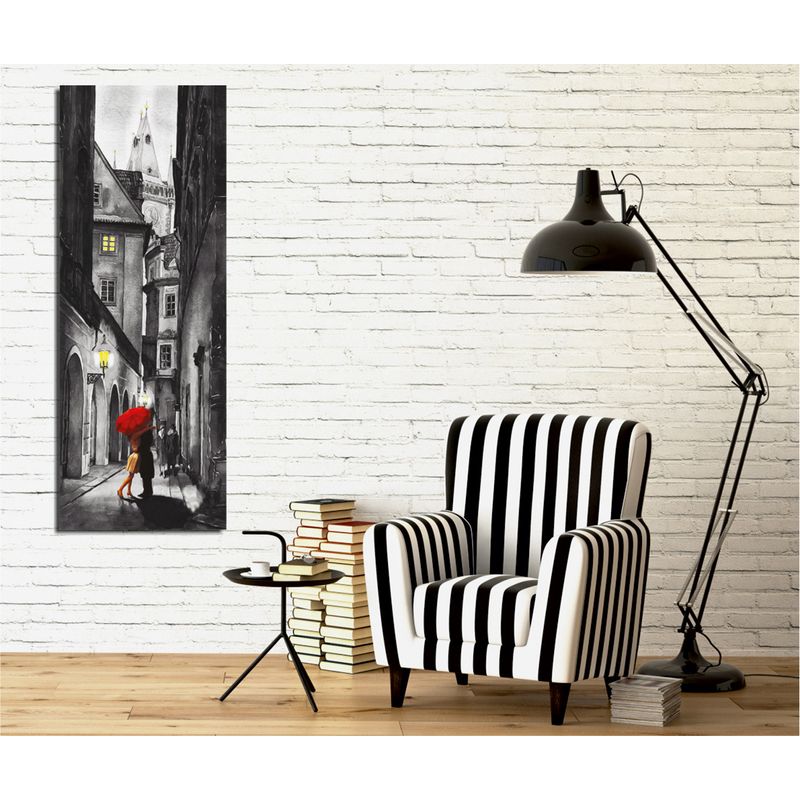 Casa si Gradina - Decoratiuni - Tablouri - Tablou decorativ, Wallxpert, panza, multicolor, 30x80 cm, rama lemn, 762SYM3293 - Infinity.ro