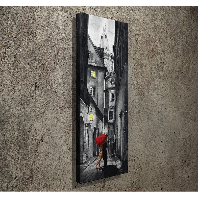 Casa si Gradina - Decoratiuni - Tablouri - Tablou decorativ, Wallxpert, panza, multicolor, 30x80 cm, rama lemn, 762SYM3293 - Infinity.ro