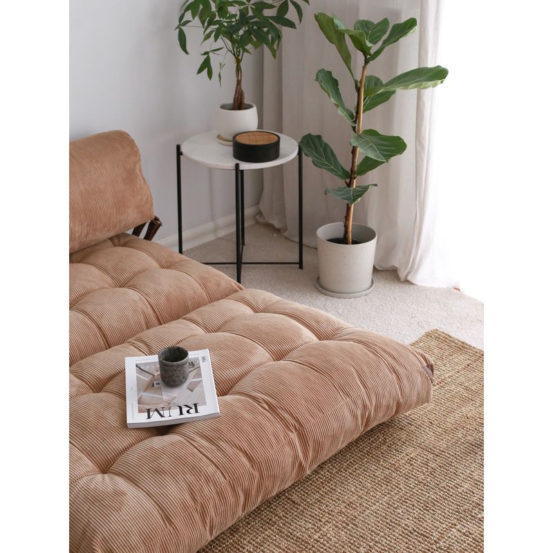 Casa si Gradina - Mobilier - Canapele si coltare - Canapele - Canapea extensibila 2 locuri, Hanah Home, catifea, camel, 120x79x75 cm - Infinity.ro
