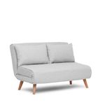 Casa si Gradina - Mobilier - Canapele si coltare - Canapele - Canapea extensibila 2 locuri, Atelier Del Sofa, stofa teddy, gri, 120x180 cm - Infinity.ro