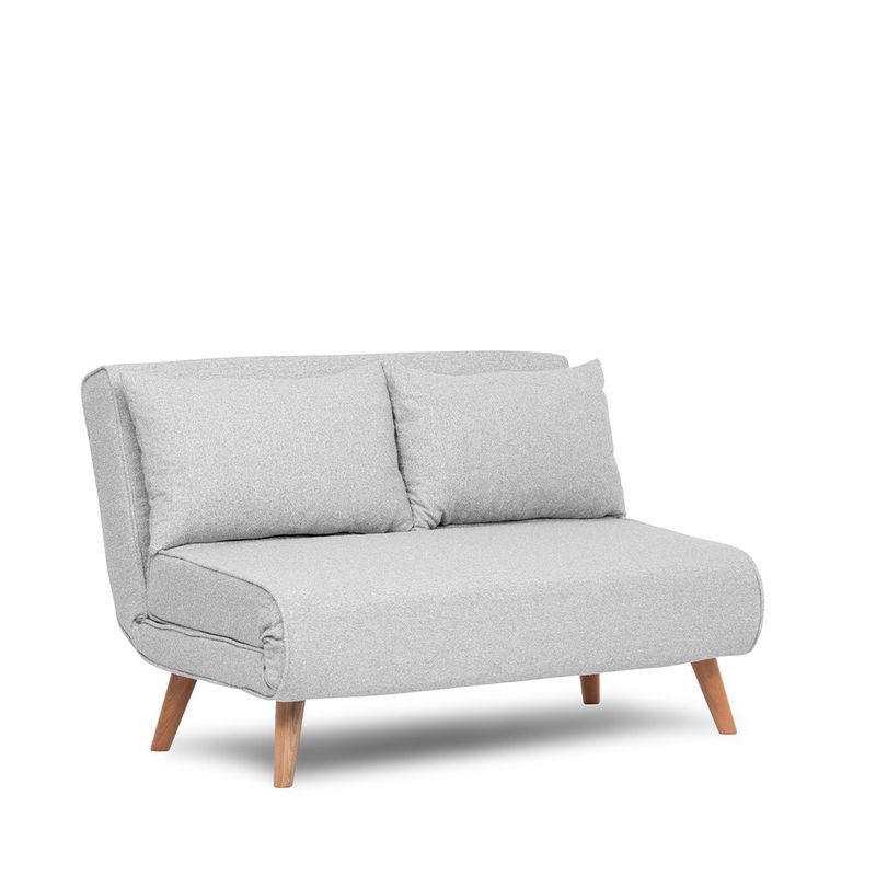 Casa si Gradina - Mobilier - Canapele si coltare - Canapele - Canapea extensibila 2 locuri, Atelier Del Sofa, stofa teddy, gri, 120x180 cm - Infinity.ro