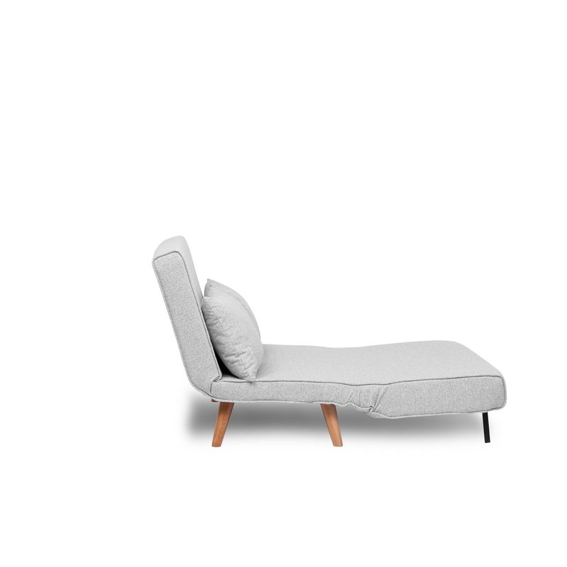 Casa si Gradina - Mobilier - Canapele si coltare - Canapele - Canapea extensibila 2 locuri, Atelier Del Sofa, stofa teddy, gri, 120x180 cm - Infinity.ro