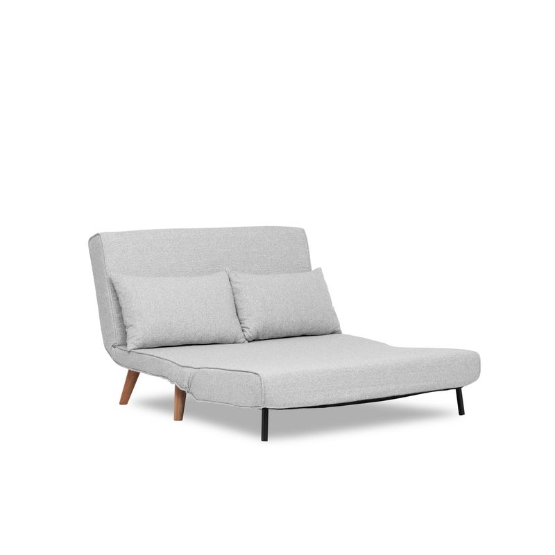 Casa si Gradina - Mobilier - Canapele si coltare - Canapele - Canapea extensibila 2 locuri, Atelier Del Sofa, stofa teddy, gri, 120x180 cm - Infinity.ro
