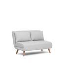 Casa si Gradina - Mobilier - Canapele si coltare - Canapele - Canapea extensibila 2 locuri, Atelier Del Sofa, stofa teddy, gri, 120x180 cm - Infinity.ro