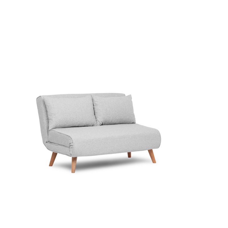 Casa si Gradina - Mobilier - Canapele si coltare - Canapele - Canapea extensibila 2 locuri, Atelier Del Sofa, stofa teddy, gri, 120x180 cm - Infinity.ro