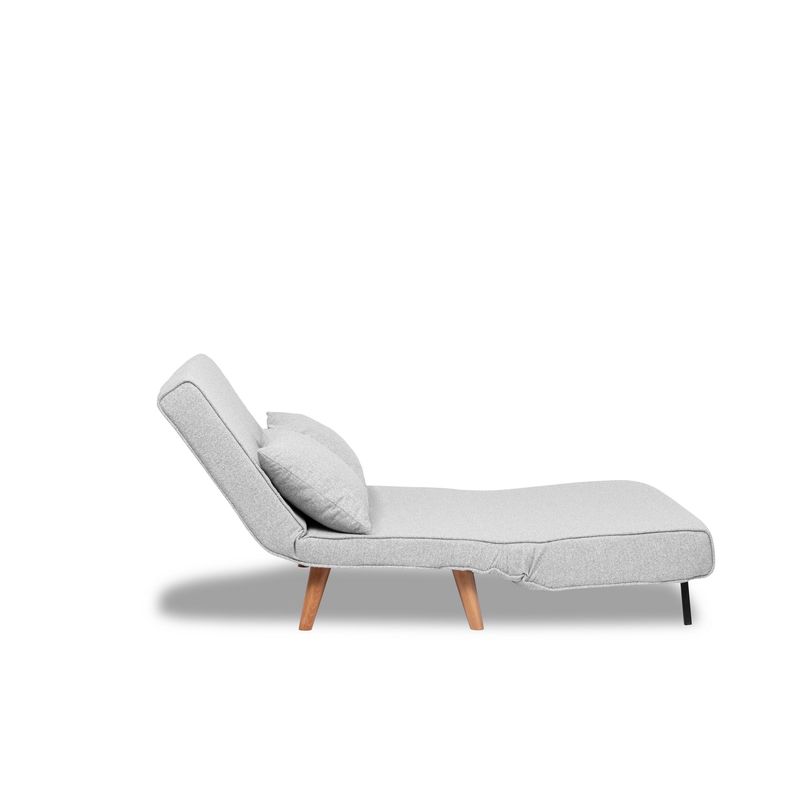 Casa si Gradina - Mobilier - Canapele si coltare - Canapele - Canapea extensibila 2 locuri, Atelier Del Sofa, stofa teddy, gri, 120x180 cm - Infinity.ro