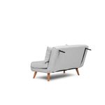 Casa si Gradina - Mobilier - Canapele si coltare - Canapele - Canapea extensibila 2 locuri, Atelier Del Sofa, stofa teddy, gri, 120x180 cm - Infinity.ro
